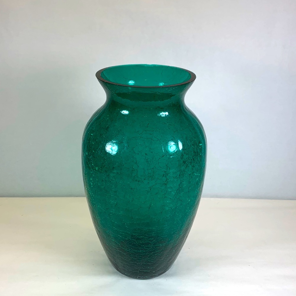 AAC hand crafted vintage crackle vase